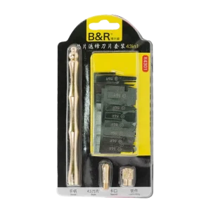ست 43 عددی دسته تیغ B&R X4301