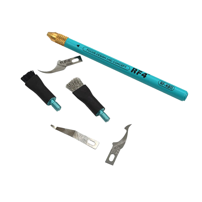 ست دسته تیغ و برس RF4 RF-KB11