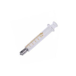سرنگ شیشه ای سر فلزی 5ML