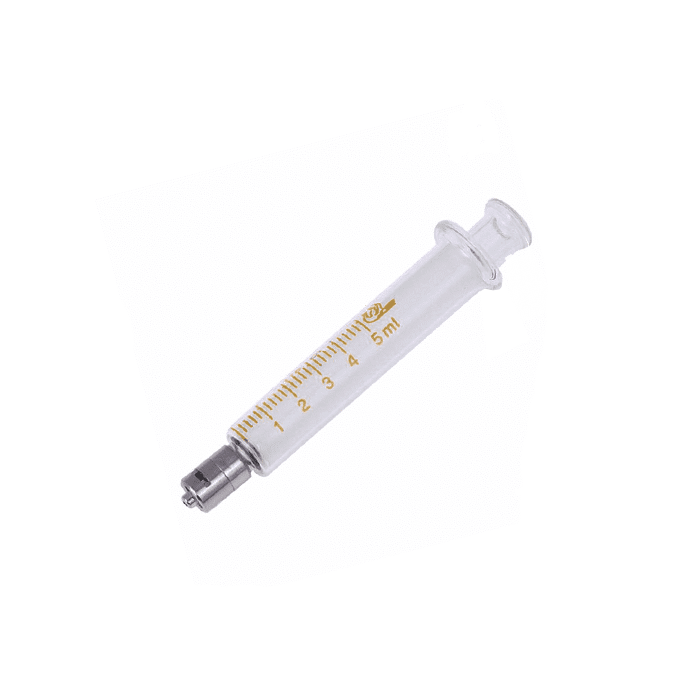 سرنگ شیشه ای سر فلزی 5ML