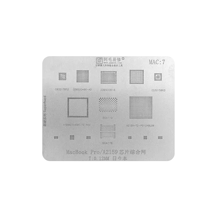شابلون AMAOE MACBOOK PRO/A2159 MAC:7 IC