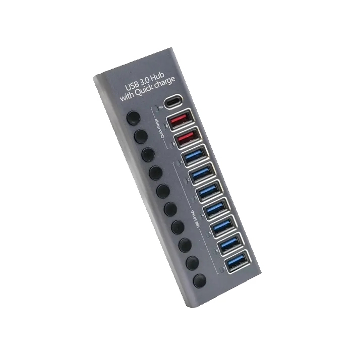 مولتی شارژر و هاب QUICK 985C 10PORT
