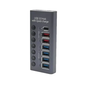 مولتی شارژر و هاب QUICK 985D 7PORT