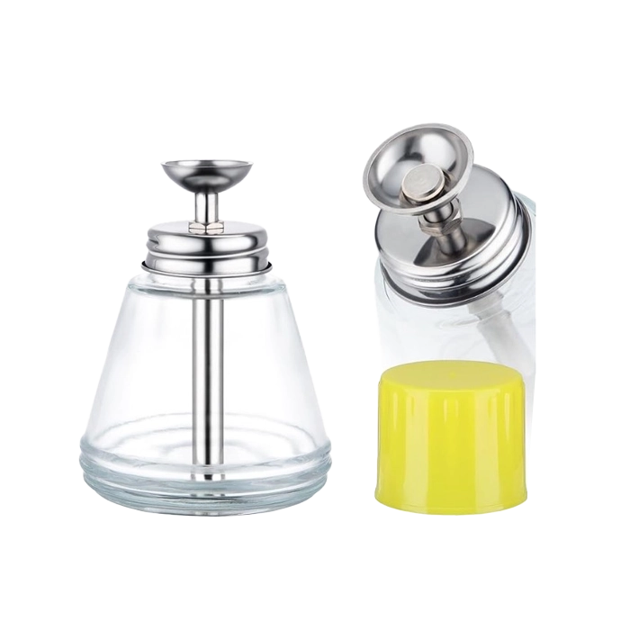 جاتینری شیشه ای درب زرد 18C